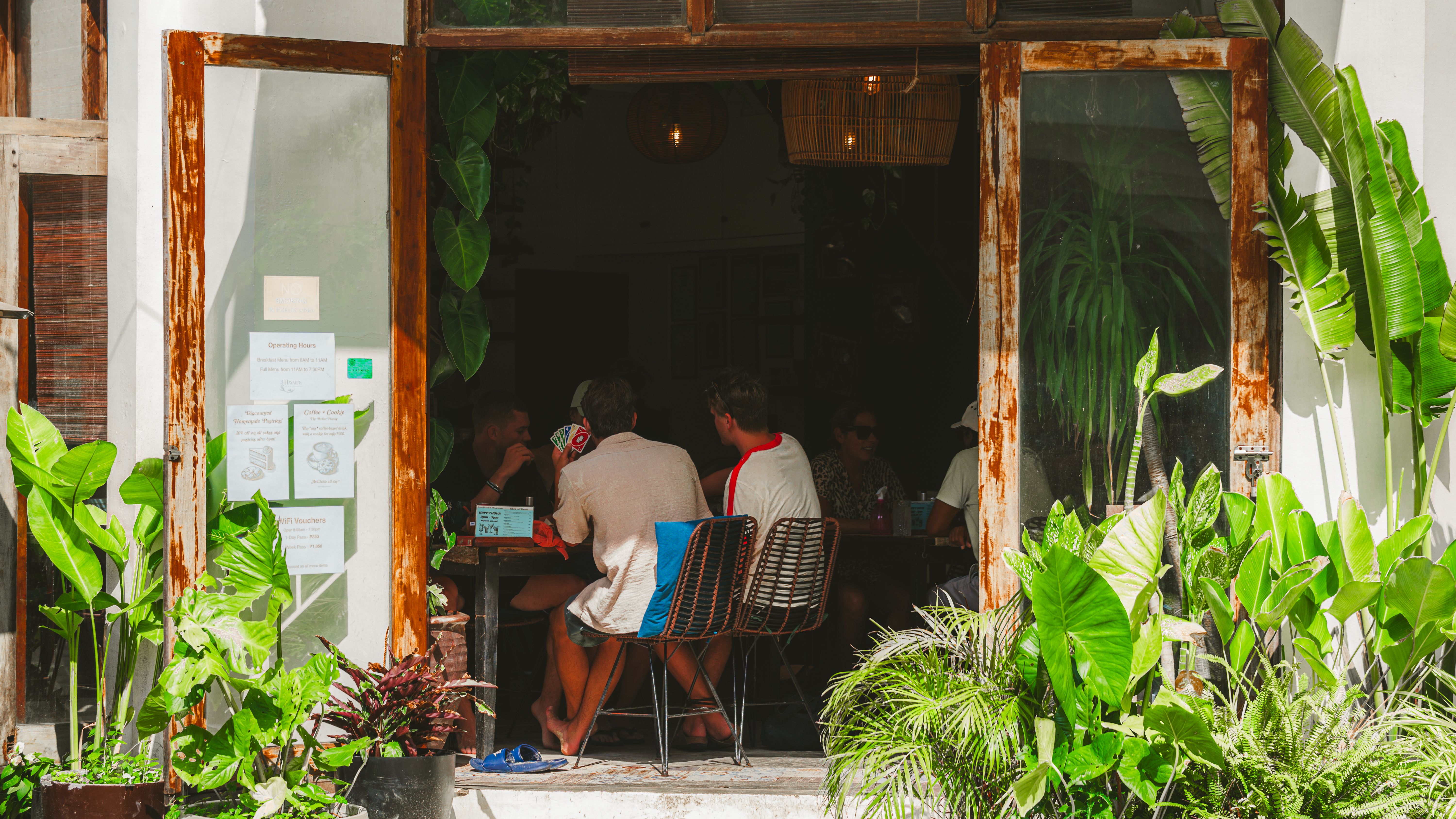 Specialty coffee and fresh breakfast bowl at a café on Jalan Batu Bolong Canggu